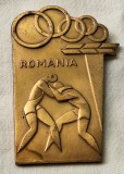 LUPTE GRECO-ROMANE - Campionatul RSR - Divizia A, anul 1970 medalie premiu Rara
