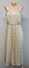 Rochie vintage Murek Modell, M/L, Ivoire, Cu bretele