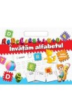 Bloc cu abtibilduri Invatam Alfabetul Carti Educative Pentru Copii Joc Interactiv