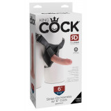 6 King Cock StrapOn Harness Cock