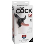 6 King Cock StrapOn Harness Cock#