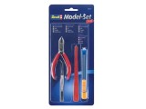 Set Accesorii Modelism Revell: Sfic, Penseta, Pila, Cutter - Constructie Machete, +14 ani