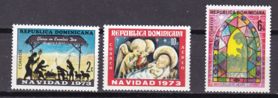 Dominicana 1973 Craciun picturi MI 1049-1051 MNH foto
