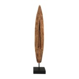 Cumpara ieftin Decoratiune de masa Thalon din lemn de mango natural si fier 14x9.5x79 cm