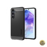 Husa pentru Samsung Galaxy A55 5G A556 Spigen Rugged Armor Neagra ACS07500