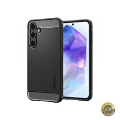 Husa pentru Samsung Galaxy A55 5G A556 Spigen Rugged Armor Neagra ACS07500