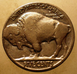 7.526 USA SUA BUFFALO NICKEL 5 CENTS 1937, America de Nord, Cupru-Nichel