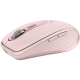 Mouse wireless Logitech MX Anywhere 3S, 2.4GHz&amp;amp;Bluetooth, Silent, Scroll MagSpeed, Multidevice, USB-C, Rose