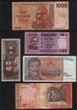 Set 5 bancnote de prin lume adunate (cele din imagini) #158, Africa