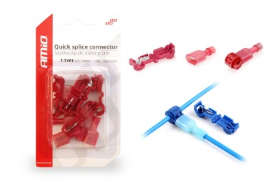 Cuplaje electrice pentru imbinari rapide de tip T 0,5 - 1mm2, 10A, 5 buc/blister AutoDrive ProParts foto