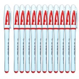 Cumpara ieftin Set 12 Pixuri cu Gel Rosu 0.5mm, Scriere Fina, Grip Anti-Alunecare, Ideal Birou/Scoala