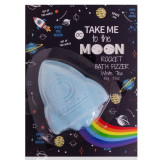 Bomba efervescenta de baie pentru copii Take me to the Moon Rainbow Trail Effect, Accentra, 355871, 100g