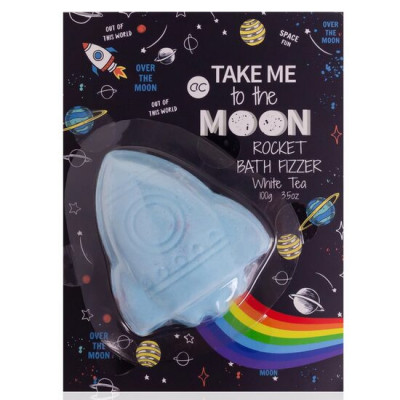 Bomba efervescenta de baie pentru copii Take me to the Moon Rainbow Trail Effect, Accentra, 355871, 100g foto