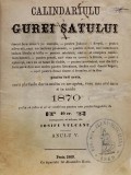 IOSIF VULCAN PRINCEPS ! Calendarul Gurei Satului pe anul 1870, tiparit la Pesta &icirc;n 1869