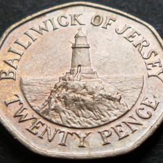 Moneda 20 PENCE - JERSEY, anul 1998 * cod 4615