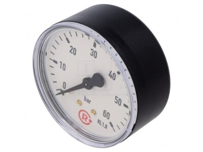 Manometru 0-60bar 63mm Lichide și Gaze foto