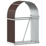 Cumpara ieftin Suport pentru busteni, maro, 80x45x120 cm, otel galvanizat