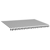 Cumpara ieftin Panza de rezerva copertina, antracit si alb, 400x300 cm, poliester