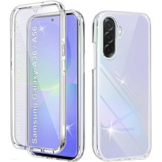 Husa 360 compatibila cu Samsung Galaxy A36 / A56 - V2 Transparent fata si spate foto