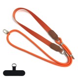 Asteroid GSM - UrbanLoop (TLN9O) - Neck/Crossbody Wear, for Phone Cases, 100cm-140cm Length Adjustmen, Nylon + PU - Dark Orange