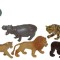 Animale salbatice set de 9 figurine - miniland