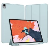 Husa iPad Pro 2018 12.9 A1876A1983 Techsuit Flex Trifold Pen, bleu