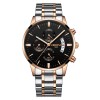 Ceas barbatesc de mana Nibosi Fashion Quartz Casual Elegant Analog Argintiu Auriu Negru