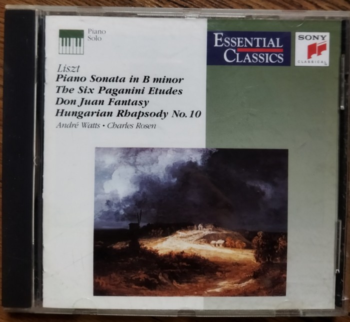 CD Franz Liszt - Hungarian Rhapsody, Don Juan, Piano Sonata