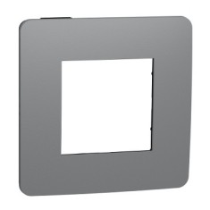 Rama Ornament 2M Schneider Unica Studio gri inchis negru NU280222 foto
