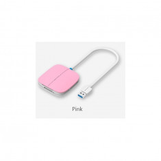USB 3.0 Cititor de card pentru SD/TF/CF/XD/MS Micro SD-Lungime 1 Metru-Culoare Roz