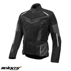 Geaca (jacheta) barbati pentru scuter - motocicleta Touring Seventy vara model SD-JT70 Atacama culoare: negru/gri/alb Negru/gri/alb S