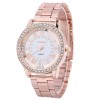 Ceas quartz Efb Kamino roz auriu cu cristale si bratara din metal