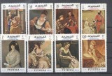 Fujeira 1968 Paintings Mi.276-283A MNH DE.208