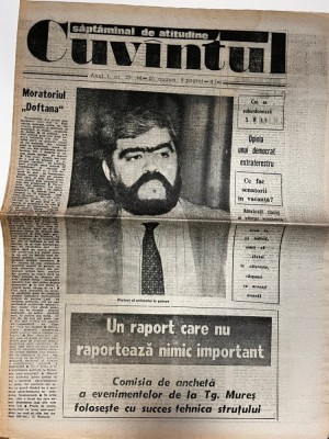 Cuvantul, nr. 29, 14-20 august 1990 foto