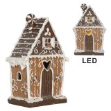 Cumpara ieftin Casuta Turta Dulce polirasina multicolora, led 14x9x21 cm