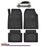 Covorase Auto TeamCar&reg; Tip Tavita Compatibile Nissan Micra Generatia K12 (2002&ndash;2010) Negru Material Rezistent, Cauciuc