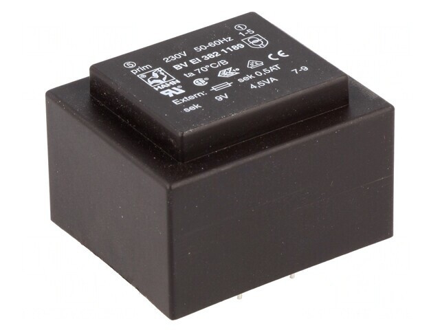 Transformator Encapsulat 4.5VA 230V 9V 500mA PCB