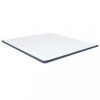 Topper saltea vidaXL 200x160x5 cm, Alb/Gri, Husa lavabila, Poliester, Protectie saltea