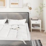 Protecție saltea vidaXL, 80x200 cm, Albă, Microfibră, Lavabilă, Husa protectoare pentru saltea