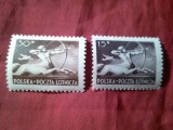2 Timbre Polonia 1948 - Aviatie / Centaur , val. 55gr si 1,35zt