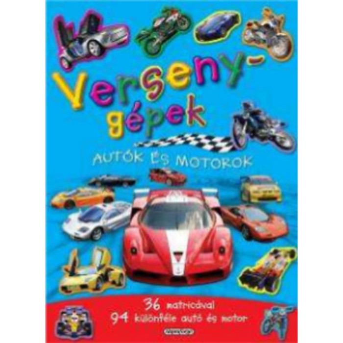 Versenyg&eacute;pek - Mozgalmas matric&aacute;sf&uuml;zet - 36 matric&aacute;val - 94 k&uuml;l&ouml;nb&ouml;ző aut&oacute; &eacute;s motor