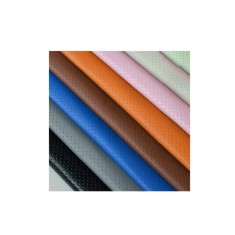 Material imitatie piele perforat Rosu