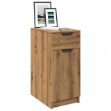 Gossi dulap de birou, stejar artizanal, 33x50x75 cm lemn prelucrat