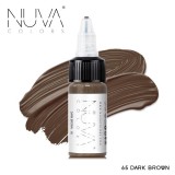 Tus Micropigmentare NUVA Colors 15ml - 65 Dark Brown, Microblading, Eyeliner, Sprancene