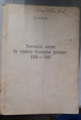SERVICIUL SECRET IN SPATELE FRONTULUI GERMAN foto