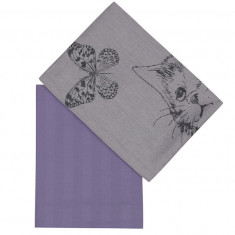 Set 2 Prosoape de Bucatarie Nelly Mov 50x70 cm (Bumbac 100%)