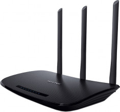 Router wireless N450 TP-Link TL-WR940N, 3 antene, negru foto