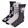 șosete Femei, Model C&acirc;ine Pug, Multicolor, Set 3 Bucăți, Oem