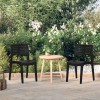 VidaXL Scaune de grădină, 2 buc., antracit, polipropilenă 317728