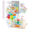 Puzzle mozaic, LearnHow, Lemn, Multicolor